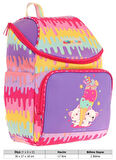 Kaukko İki Bölmeli Ergonomik Kız Çocuk Okul Çantası (Sarı Mor - Dondurma Baskılı) - L5247
