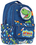 Kaukko Toys Erkek Çocuk 3D Dinazor Şekilli İlkokul ve Günlük Sırt Çantası - Lacivert - L5252