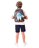 Kaukko Kids Okul Sırt Çantası Leather Rocket L5264
