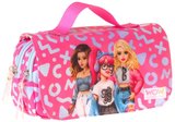 Wow Generation Taşıma Askılı Kız Çocuk Girl Friends Baskılı Şık Kalem Çantası (Kırmızı) - W6061