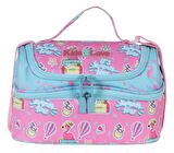 Kaukko Kids&Love Pembe-Mavi Flamingo Kız Çocuk Beslenme Çantası
