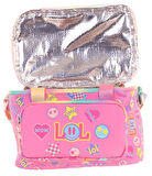 Kaukko Kids Thermo Isı Yalıtımlı Kız Çocuk Lol Baskılı Pembe Beslenme Çantası L7237 (İki Bölmeli)
