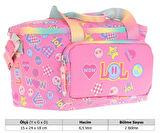 Kaukko Kids Thermo Isı Yalıtımlı Kız Çocuk Lol Baskılı Pembe Beslenme Çantası L7237 (İki Bölmeli)