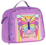 Kaukko Kids Kız Çocuk Isı Yalıtımlı Okul/Piknik Beslenme Çantası (Kelebek) L7248