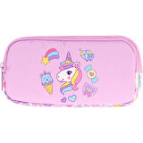 Kaukko Kıds 3 Bölmeli Kalem Çantası (pullu Sweet)krn-L8215