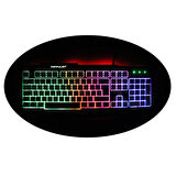 Konfulon V2 ile Uyumlu Rgb Işıklı Gaming Oyuncu Türkçe Q Klavye