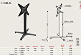 Toplanır Masa Ayağı 11.506.60 - Taban 46*46cm
