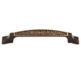 Kaktüs Kulp Altın-Siyah 96mm (2 Adet) 