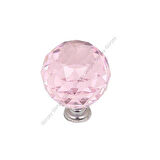 Küre Kristal Kulp 30mm Pembe (2 Adet)