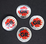 Jant Göbek Arma İthal Metal Sticker GR Dizayn