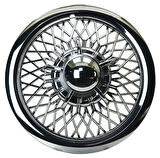 Jant Kapağı Kırılmaz Telli Ahtapot Fırfırlı 12" ABS Krom Paslanmaz 4'lü (TAKIM OLARAK)