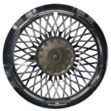 Jant Kapağı Kırılmaz Telli Ahtapot Fırfırlı 12" ABS Krom Paslanmaz 4'lü (TAKIM OLARAK)