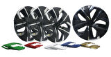 Jant Kapağı Kırılmaz Çıtalı 14" Yeni Model Kırmızı Çıtalı 4'lü (TAKIM OLARAK)