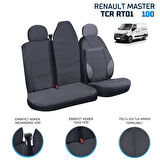 Renault Master 2+1 Ön Koltuk Kılıf Seti Siyah
