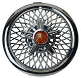 Jant Kapağı Kırılmaz Telli Yıldız Fırfırlı Turuncu 13" ABS Krom Paslanmaz 4'lü (TAKIM OLARAK)