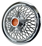 Jant Kapağı Kırılmaz Telli Yıldız Fırfırlı Turuncu 13" ABS Krom Paslanmaz 4'lü (TAKIM OLARAK)