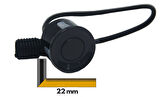 Araç Park Sensör Gözü Universal Tek 22mm Siyah