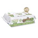 Baby Turco Doğadan Yenidoğan Alkolsüz-Parfümsüz 12 x 90 Yaprak 12 Paket Islak Mendil
