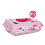 Baby Turco Gül Kokulu Alkolsüz 12 x 90 Yaprak 12 Paket Islak Mendil