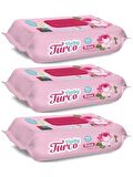 BABY TURCO GÜL ISLAK HAVLU 3x90 'Lİ (270 YAPRAK)