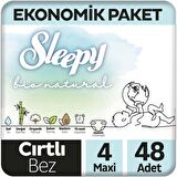 Sleepy Bio Natural 4 Numara Tekli Maxi 48'li