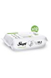 Sleepy Natural Yenidoğan -Alkolsüz 12 x 90 Yaprak 12 Paket Islak Mendil