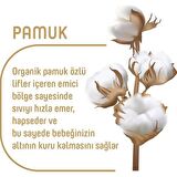 Pure Baby Organic 2 Numara Mini 204'lü Cırtlı Bez