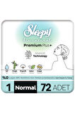 Sleepy Bio Natural Premium Plus Hijyenik Ped Süper Avantaj Paketi Normal 72 Adet