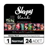 Sleepy Black Premium Plus Normal Hijyenik Ped 24 Adet