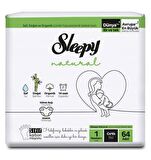 Sleepy Natural 1 Numara Yenidoğan 64'lü Cırtlı Bez