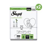 Sleepy Natural 2 Numara Mini 136'lı Cırtlı Bez