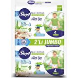 Sleepy Külot Bebek Bezi Natural Beden:4 (7-14KG) Maxi 48 Adet Fırsat Pk (2pk*24)