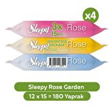 Sleepy Rose Garden Seyahat Cep Mendili 12x15 (180 Yaprak)