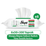 Sleepy Easy Clean Yüzey Temizlik Havlusu&Mendili 6X50 (300 Yaprak)
