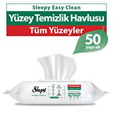 Sleepy Easy Clean Yüzey Temizlik Havlusu&Mendili 50 Yaprak