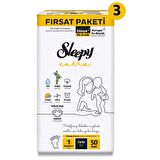 Sleepy Extra Günlük Aktivite Süper Fırsat Paketi Bebek Bezi 1 Numara Newborn 150 Adet