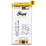 Sleepy Extra Günlük Aktivite Ekonomik Fırsat Paketi Bebek Bezi 2 Numara Mini 96 Adet