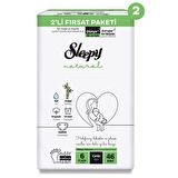 Sleepy Natural 6 Numara X Large 92'li Cırtlı Bez