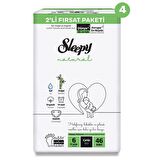 Sleepy Natural 6 Numara X Large 184'lü Cırtlı Bez