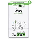 Sleepy Natural 7 Numara XX Large 80'li Cırtlı Bez
