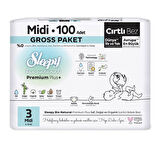 Sleepy Bio Natural Premium Plus Gross Paket Bebek Bezi 3 Numara Midi 100 Adet