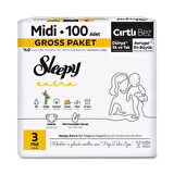 Sleepy Extra Günlük Aktivite Gross Paket Bebek Bezi 3 Numara Midi 100 Adet
