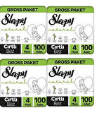 Sleepy Natural Gross Paket Bebek Bezi 4 Numara Maxi 400 Adet