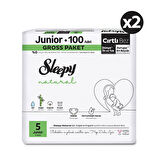 Sleepy Natural Gross Paket Bebek Bezi 5 Numara Junior 200 Adet