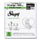 Sleepy Natural Gross Paket Bebek Bezi 6 Numara Xlarge 100 Adet