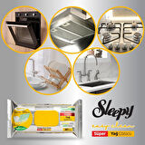 Sleepy Easy Clean Süper Yağ Çözücü Yüzey Temizlik Havlusu&Mendili 8x30 (240 Yaprak)