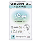 Sleepy Bio Natural Premium Plus Hijyenik Ped Mega Paket Gece Extra 26 Adet