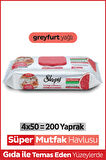 Easy Clean Süper Yüzey Temizlik Mutfak Havlusu&Mendili Greyfurt Yağlı 4X50 (200 Yaprak)