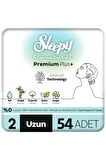 Sleepy Bio Natural Premium Plus Hijyenik Ped Süper Avantaj Paketi Uzun 54 Adet
