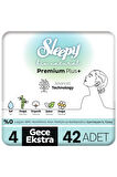 Sleepy Bio Natural Premium Plus Hijyenik Ped Süper Avantaj Paketi Gece Ekstra 42 Adet